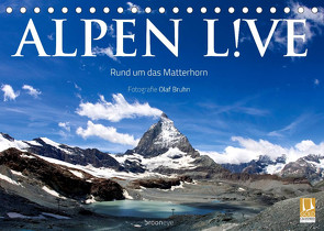 Alpen live – Rund um das Matterhorn (Tischkalender 2023 DIN A5 quer) von Bruhn,  Olaf