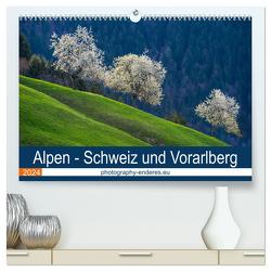 Alpen – Schweiz und Vorarlberg (hochwertiger Premium Wandkalender 2024 DIN A2 quer), Kunstdruck in Hochglanz von Enderes,  Rolf