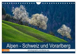 Alpen – Schweiz und Vorarlberg (Wandkalender 2024 DIN A4 quer), CALVENDO Monatskalender von Enderes,  Rolf