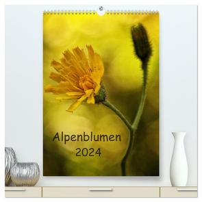 Alpenblumen 2024 (hochwertiger Premium Wandkalender 2024 DIN A2 hoch), Kunstdruck in Hochglanz von Arnold,  Hernegger