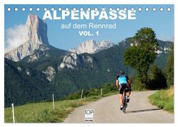 Alpenpässe auf dem Rennrad Vol. 1 (Tischkalender 2024 DIN A5 quer), CALVENDO Monatskalender von Rotter,  Matthias