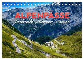 ALPENPÄSSE Österreich – Schweiz – Italien (Tischkalender 2024 DIN A5 quer), CALVENDO Monatskalender von Kaiser,  Frank