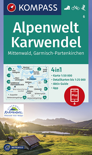 KOMPASS Wanderkarte Alpenwelt Karwendel Mittenwald, Garmisch-Partenkirchen von KOMPASS-Karten GmbH