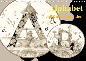 Alphabet. Ein Kinderkalender. (Wandkalender 2023 DIN A4 quer) von Yerokhina,  Kateryna