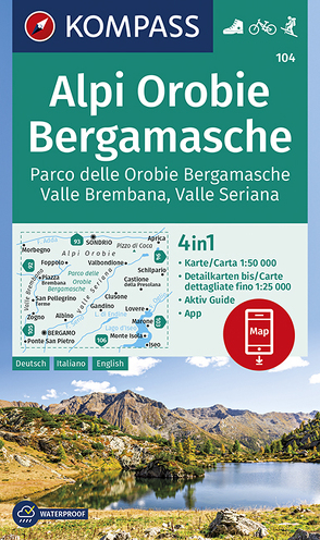 KOMPASS Wanderkarte Alpi Orobie Bergamasche von KOMPASS-Karten GmbH