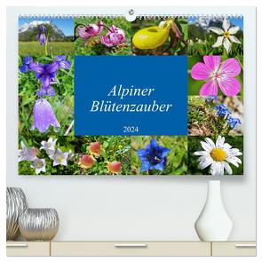 Alpiner Blütenzauber (hochwertiger Premium Wandkalender 2024 DIN A2 quer), Kunstdruck in Hochglanz von Bucher,  Leo