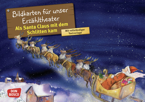 Als Santa Claus mit dem Schlitten kam. Kamishibai Bildkartenset von Brandt,  Susanne, Lefin,  Petra
