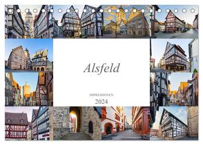 Alsfeld Impressionen (Tischkalender 2024 DIN A5 quer), CALVENDO Monatskalender von Meutzner,  Dirk