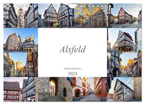Alsfeld Impressionen (Wandkalender 2024 DIN A4 quer), CALVENDO Monatskalender von Meutzner,  Dirk