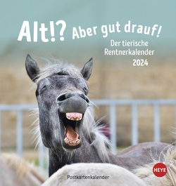 Alt! Aber gut drauf Postkartenkalender 2024