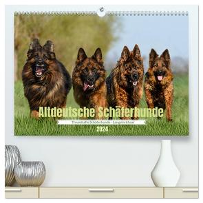 Altdeutsche Schäferhunde – Traumhafte Schäferhunde Langstockhaar (hochwertiger Premium Wandkalender 2024 DIN A2 quer), Kunstdruck in Hochglanz von K. Fotografie,  Jana