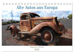 Alte Autos aus Europa (Tischkalender 2024 DIN A5 quer), CALVENDO Monatskalender von Herms,  Dirk
