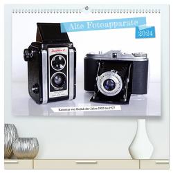 Alte Fotoapparate – Kameras von Kodak der Jahre 1905 bis 1977 (hochwertiger Premium Wandkalender 2024 DIN A2 quer), Kunstdruck in Hochglanz von Glineur,  Jean-Louis