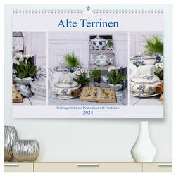 Alte Terrinen Lieblingsstücke aus Deutschland und Frankreich (hochwertiger Premium Wandkalender 2024 DIN A2 quer), Kunstdruck in Hochglanz von Reiß-Seibert,  Marion