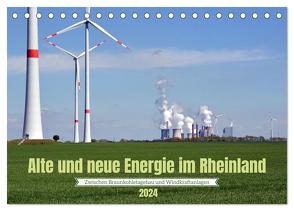 Alte und neue Energie im Rheinland – zwischen Braunkohletagebau und Windkraftanlagen (Tischkalender 2024 DIN A5 quer), CALVENDO Monatskalender von Brehm,  Frank