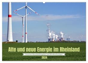 Alte und neue Energie im Rheinland – zwischen Braunkohletagebau und Windkraftanlagen (Wandkalender 2024 DIN A2 quer), CALVENDO Monatskalender von Brehm,  Frank