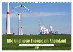 Alte und neue Energie im Rheinland – zwischen Braunkohletagebau und Windkraftanlagen (Wandkalender 2024 DIN A3 quer), CALVENDO Monatskalender von Brehm,  Frank