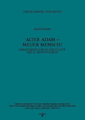 Alter Adam – Neuer Mensch? von Maier,  Hans