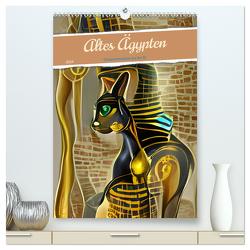 Altes Ägypten – Computerträume aus der KI (hochwertiger Premium Wandkalender 2024 DIN A2 hoch), Kunstdruck in Hochglanz von aka stine1,  Christine