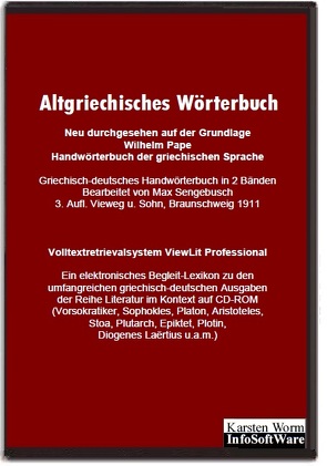 Altgriechisches Wörterbuch von Pape,  Wilhelm
