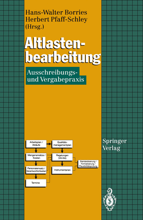 Altlastenbearbeitung von Borries,  Hans-Walter, Pfaff-Schley,  Herbert