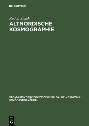 Altnordische Kosmographie von Simek,  Rudolf