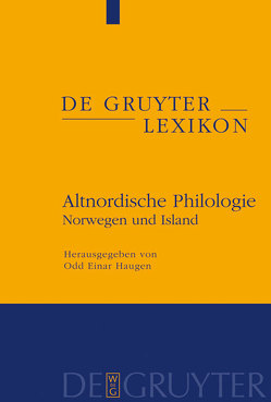 Altnordische Philologie von Haugen,  Odd Einar, van Nahl,  Astrid