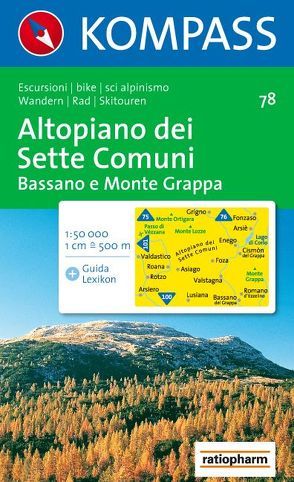 Altopiano dei Sette Comuni – Bassano e Monte Grappa von KOMPASS-Karten GmbH