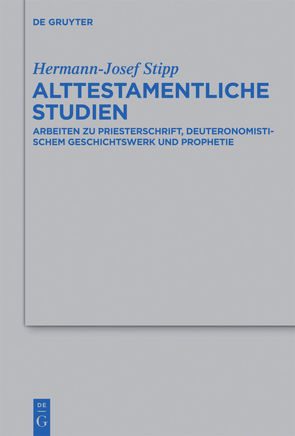 Alttestamentliche Studien von Stipp,  Hermann-Josef