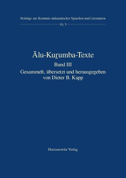 Alu-Kuṟumba-Texte von Kapp,  Dieter B.