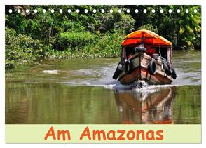 Am Amazonas (Tischkalender 2024 DIN A5 quer), CALVENDO Monatskalender von Lindner,  Ulrike