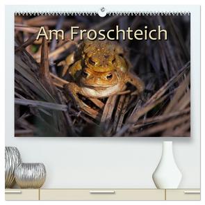 Am Froschteich (hochwertiger Premium Wandkalender 2024 DIN A2 quer), Kunstdruck in Hochglanz von Berg,  Martina