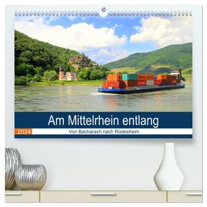 Am Mittelrhein entlang – Von Bacharach nach Rüdesheim (hochwertiger Premium Wandkalender 2024 DIN A2 quer), Kunstdruck in Hochglanz von Klatt,  Arno