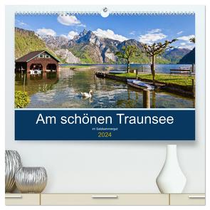 Am schönen Traunsee im Salzkammergut (hochwertiger Premium Wandkalender 2024 DIN A2 quer), Kunstdruck in Hochglanz von Kramer,  Christa