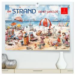 Am Strand da ist was los (hochwertiger Premium Wandkalender 2024 DIN A2 quer), Kunstdruck in Hochglanz von Roder,  Peter