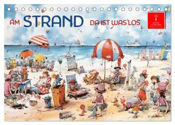 Am Strand da ist was los (Tischkalender 2024 DIN A5 quer), CALVENDO Monatskalender von Roder,  Peter