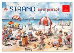 Am Strand da ist was los (Wandkalender 2024 DIN A2 quer), CALVENDO Monatskalender von Roder,  Peter