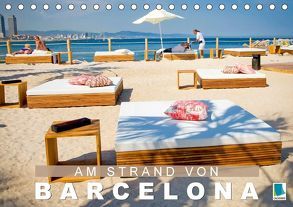 Am Strand von Barcelona (Tischkalender 2018 DIN A5 quer) von CALVENDO