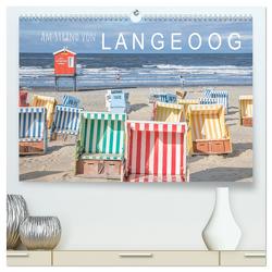 Am Strand von Langeoog (hochwertiger Premium Wandkalender 2024 DIN A2 quer), Kunstdruck in Hochglanz von Scherf,  Dietmar