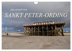 am strand von SANKT PETER-ORDING (Wandkalender 2024 DIN A4 quer), CALVENDO Monatskalender von Drefahl,  Björn