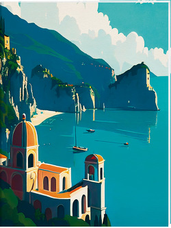 Amalfi Großes Notizheft Motiv Amalfi-Küste von Schöll,  Stephan