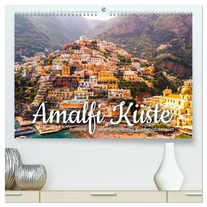 Amalfi Küste – Italiens wunderschöner Küstenabschnitt. (hochwertiger Premium Wandkalender 2024 DIN A2 quer), Kunstdruck in Hochglanz von SF,  SF