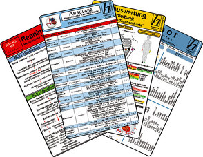 Ambulanz Karten-Set – EKG, Laborwerte, Notfallmedikamente, Reanimation von Verlag Hawelka