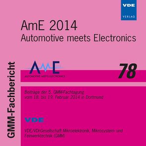 AmE 2014 von VDI-Gesellschaft Mikroelektronik,  Mikrosystem- und Feinwerktechnik