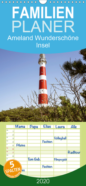 Ameland Wunderschöne Insel – Familienplaner hoch (Wandkalender 2020 , 21 cm x 45 cm, hoch) von Herzog,  Gregor