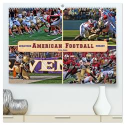 American Football – athletisch und riskant (hochwertiger Premium Wandkalender 2024 DIN A2 quer), Kunstdruck in Hochglanz von Roder,  Peter