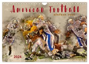 American Football – einfach cool (Wandkalender 2024 DIN A4 quer), CALVENDO Monatskalender von Roder,  Peter