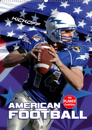 American Football – Kickoff (Wandkalender 2021 DIN A2 hoch) von Bleicher,  Renate