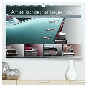 Amerikanische Legenden – Autoklassiker der 50er und 60er Jahre (hochwertiger Premium Wandkalender 2024 DIN A2 quer), Kunstdruck in Hochglanz von Gube,  Beate