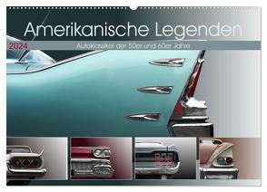Amerikanische Legenden – Autoklassiker der 50er und 60er Jahre (Wandkalender 2024 DIN A2 quer), CALVENDO Monatskalender von Gube,  Beate